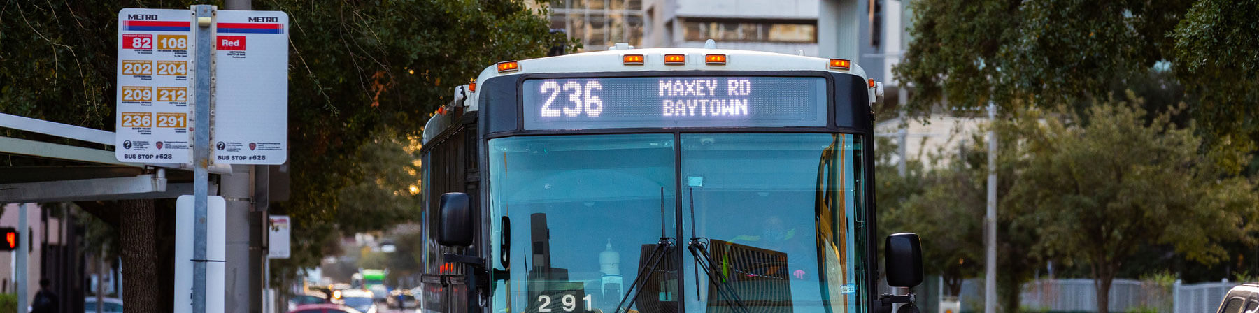 bus route sign